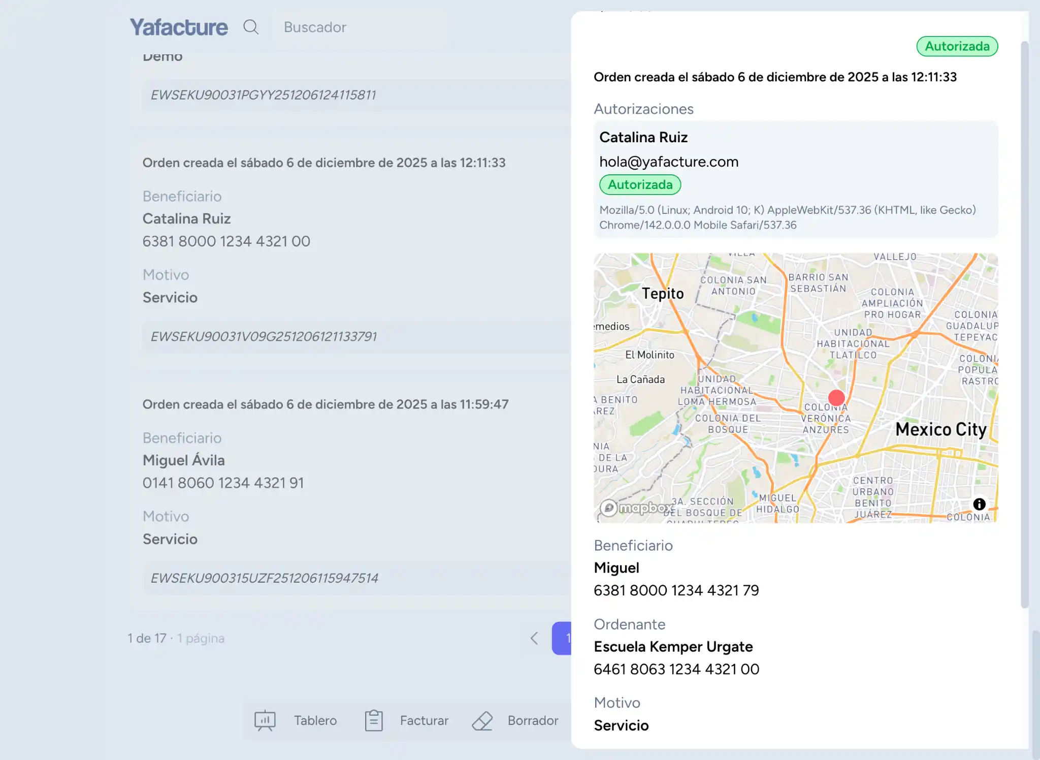 Configuration of how customers invoice their sales links